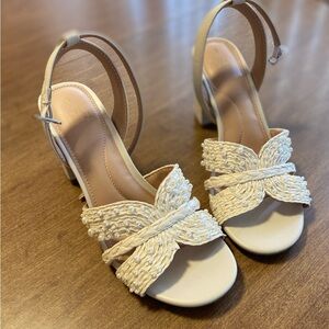 Pearlescent Beaded Women's Sandals